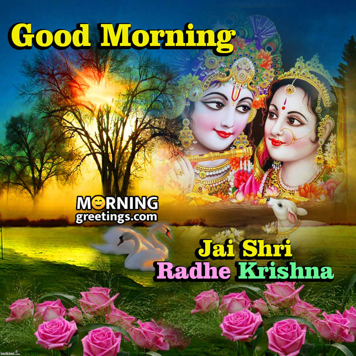 Good Morning Jai Shri Radhe Krishna Image