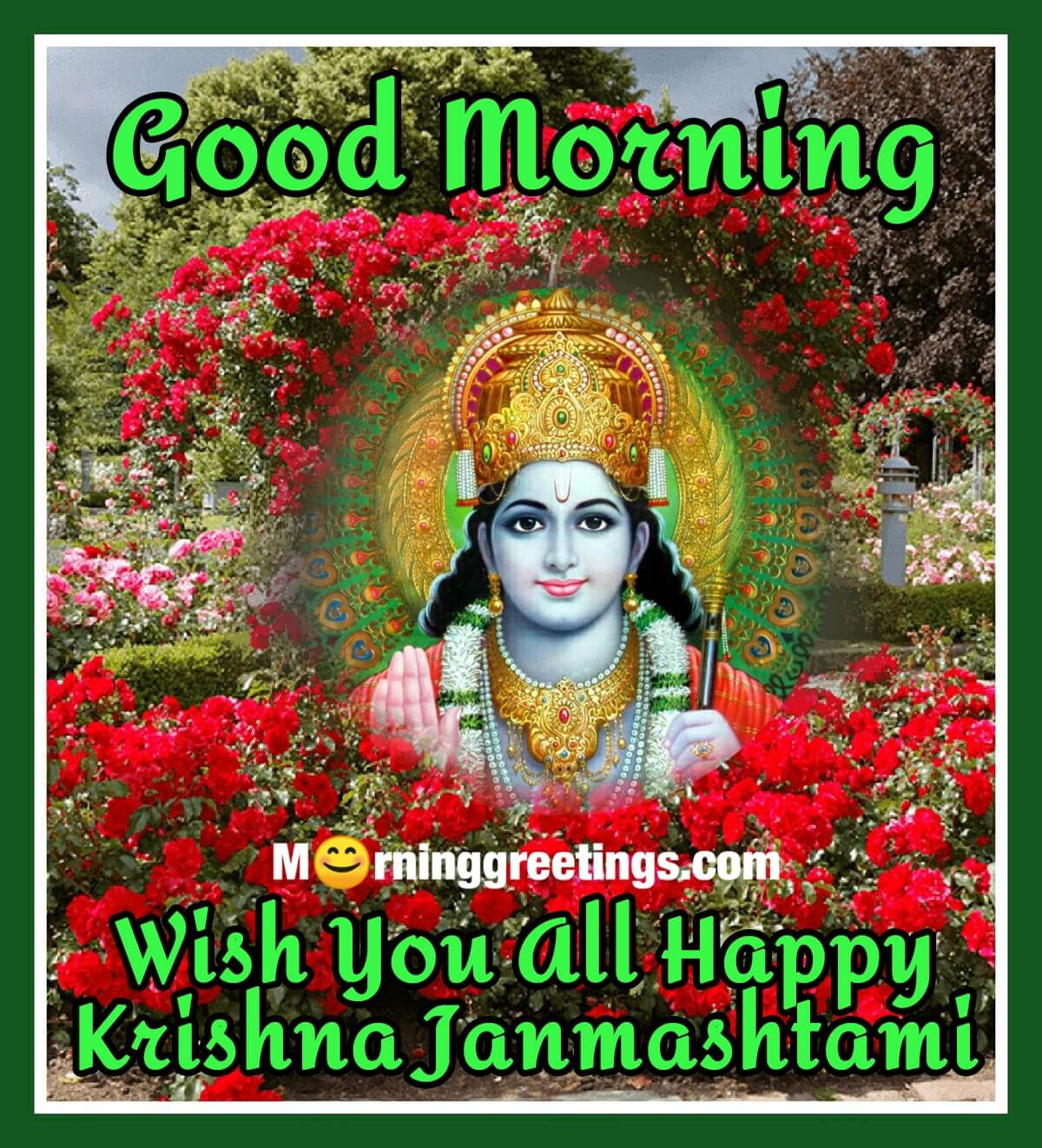 Good Morning Wish You All A Very Happy Krishna Janmashtami