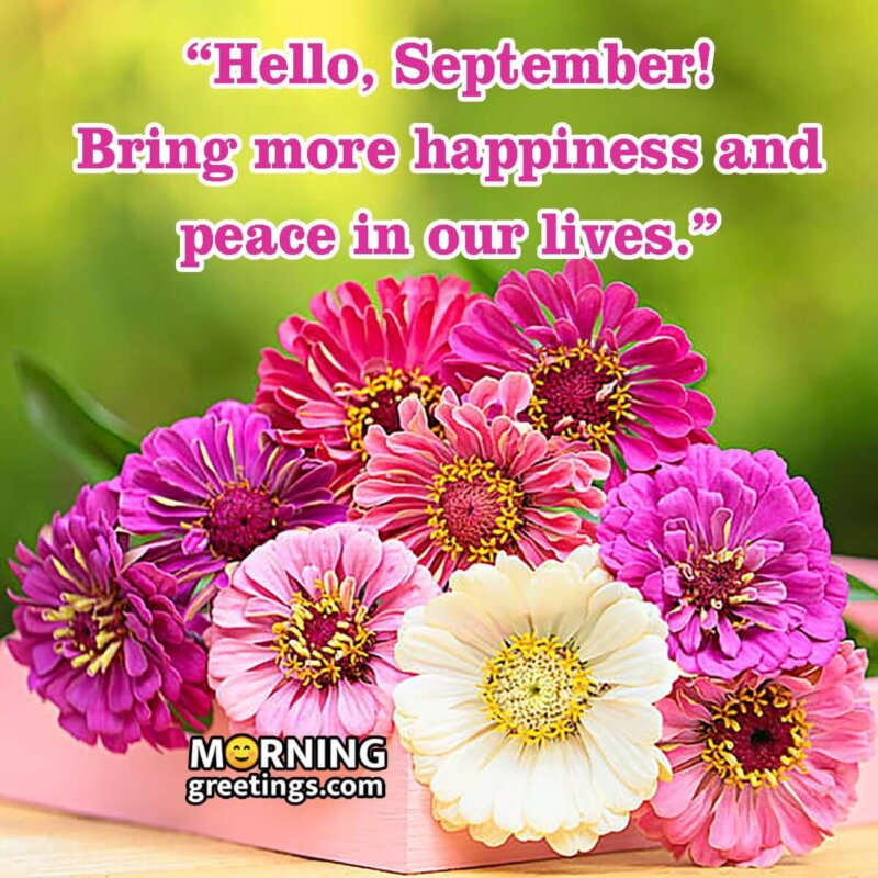 Hello September! Wish Image