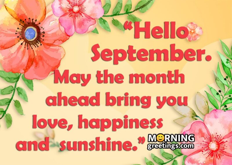 Hello September! Wishes