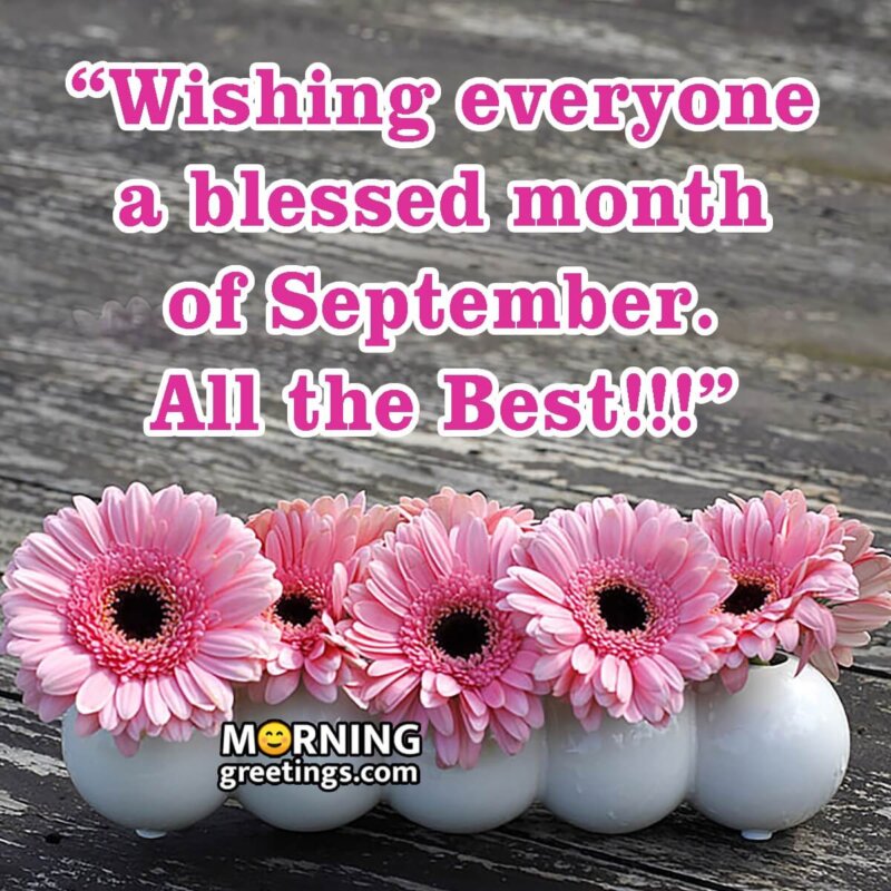 September Month Blessings