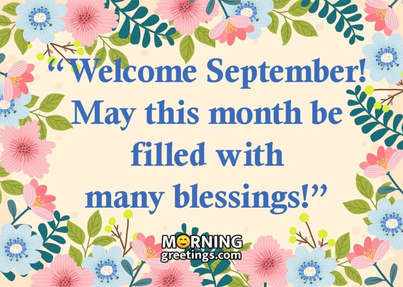 Welcome September! Image