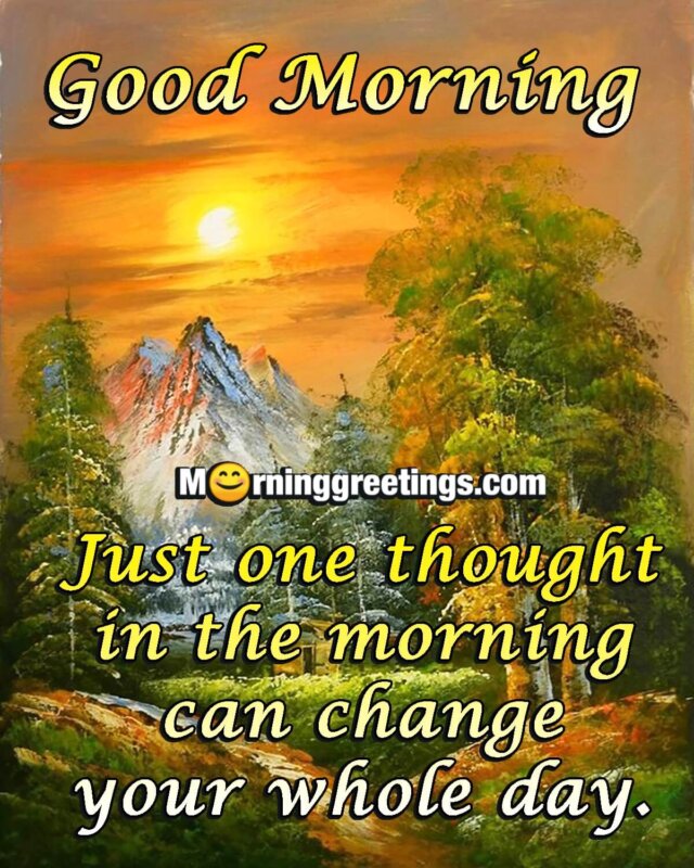 thoughts and good morning emage