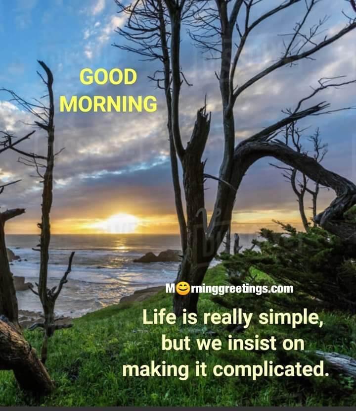 Good Morning Life Is Simple