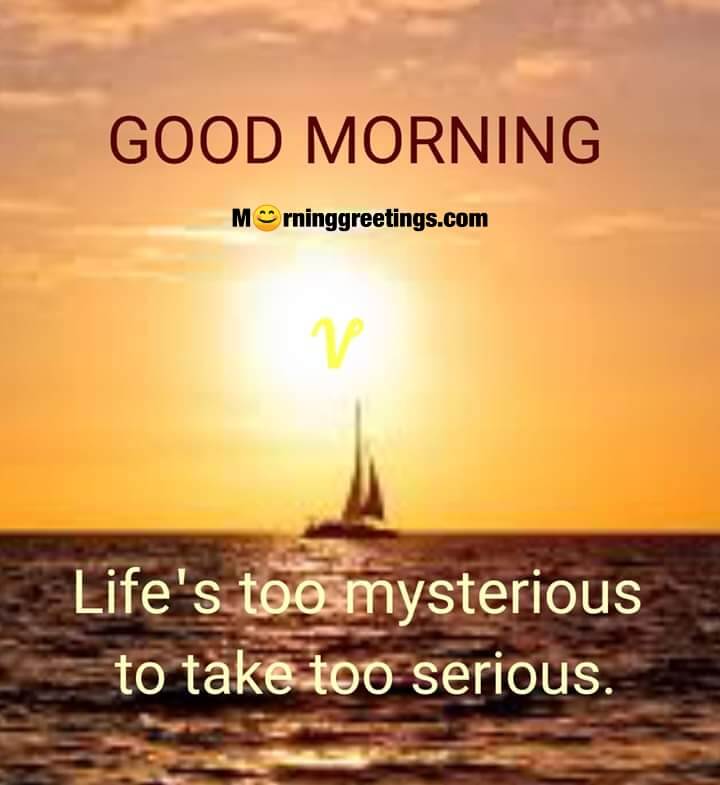 Good Morning Life Is Too Mysterious