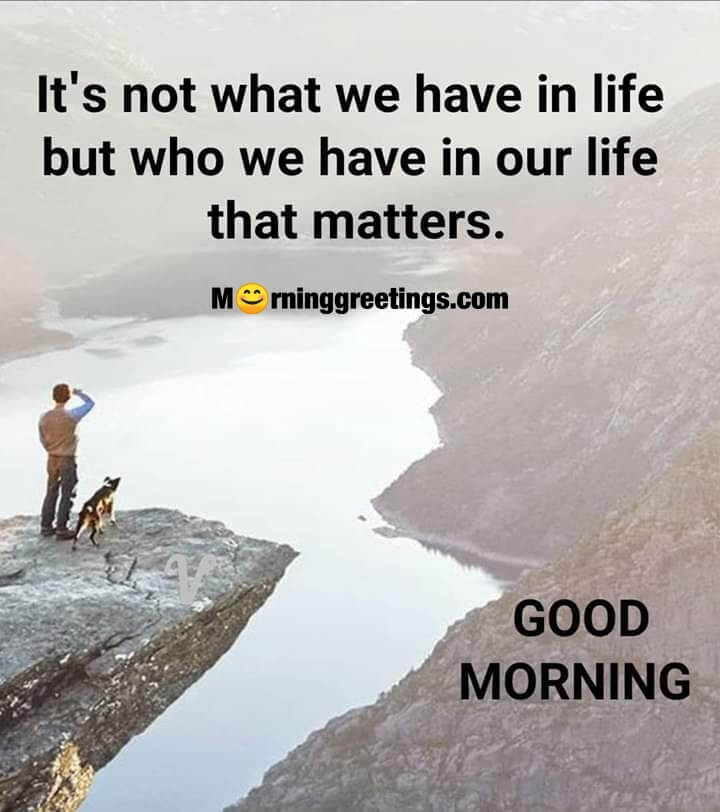 Good Morning Relationship In Life Quote