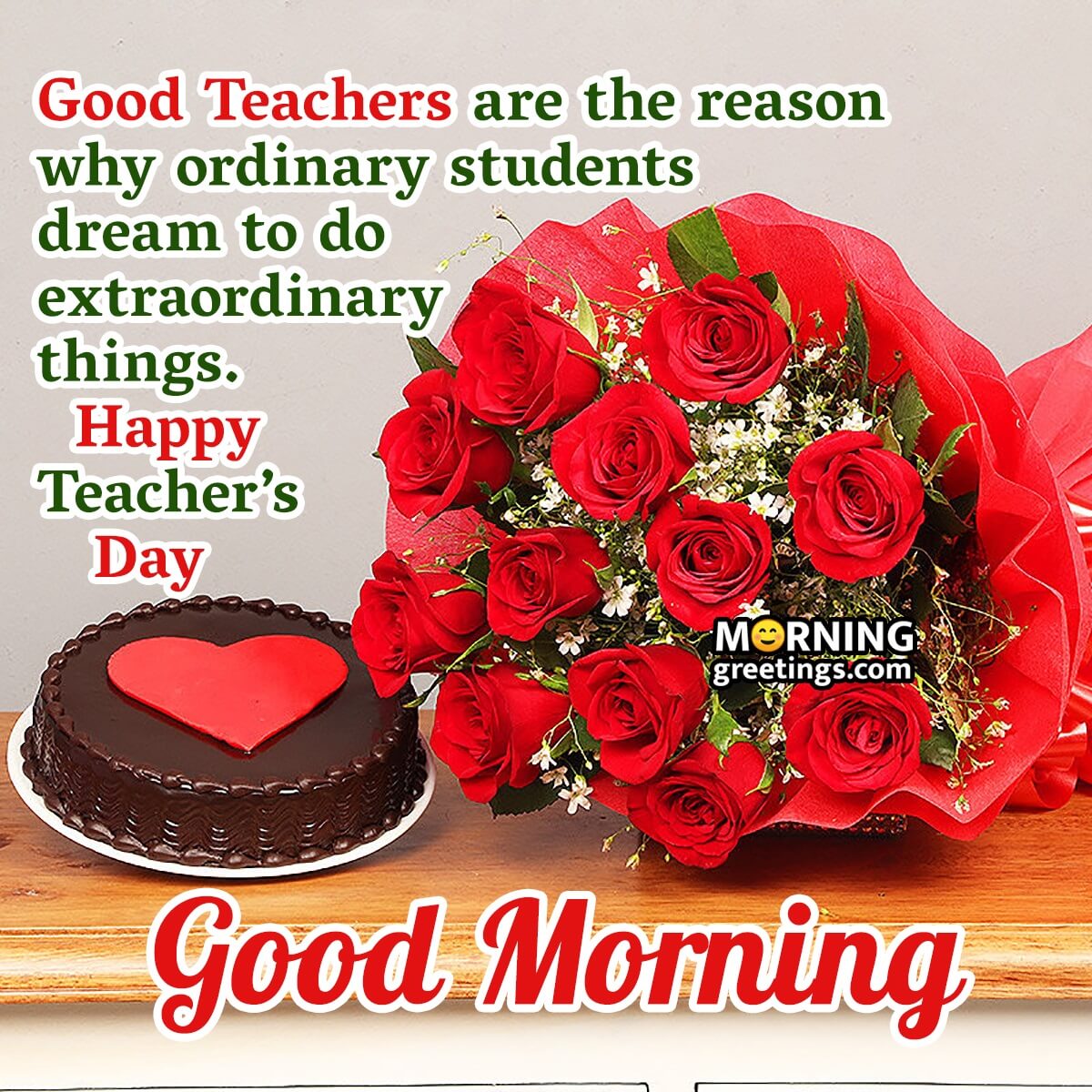 Good Morning Teacher's Day Quote Image