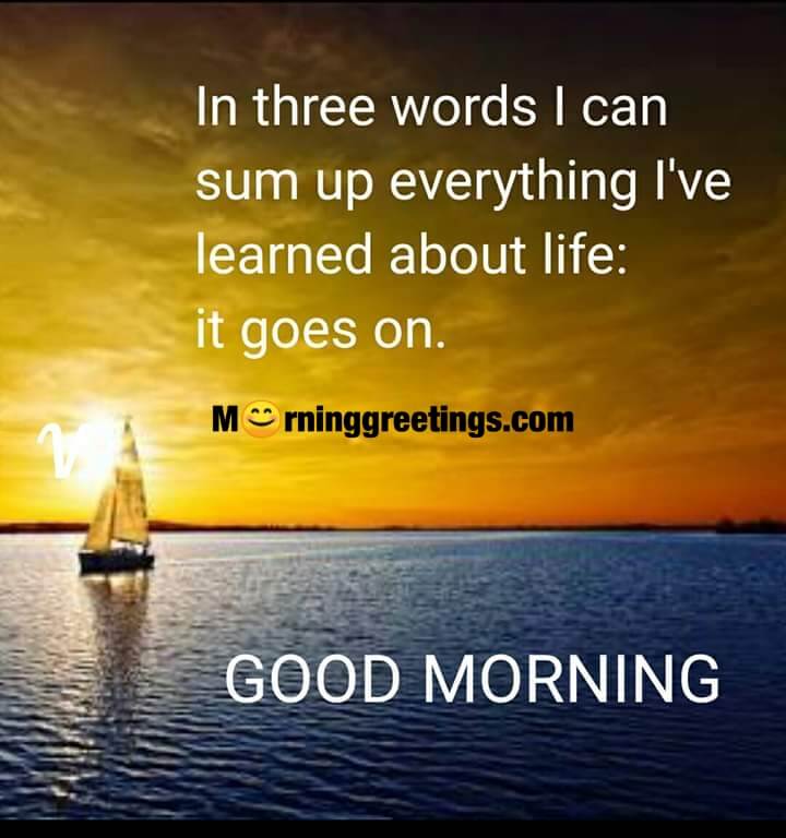 Good Morning 3 Words Of Lide