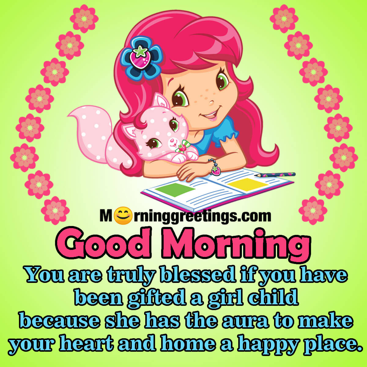 20 Good Morning Girl Child Quote Pictures - Morning Greetings ...