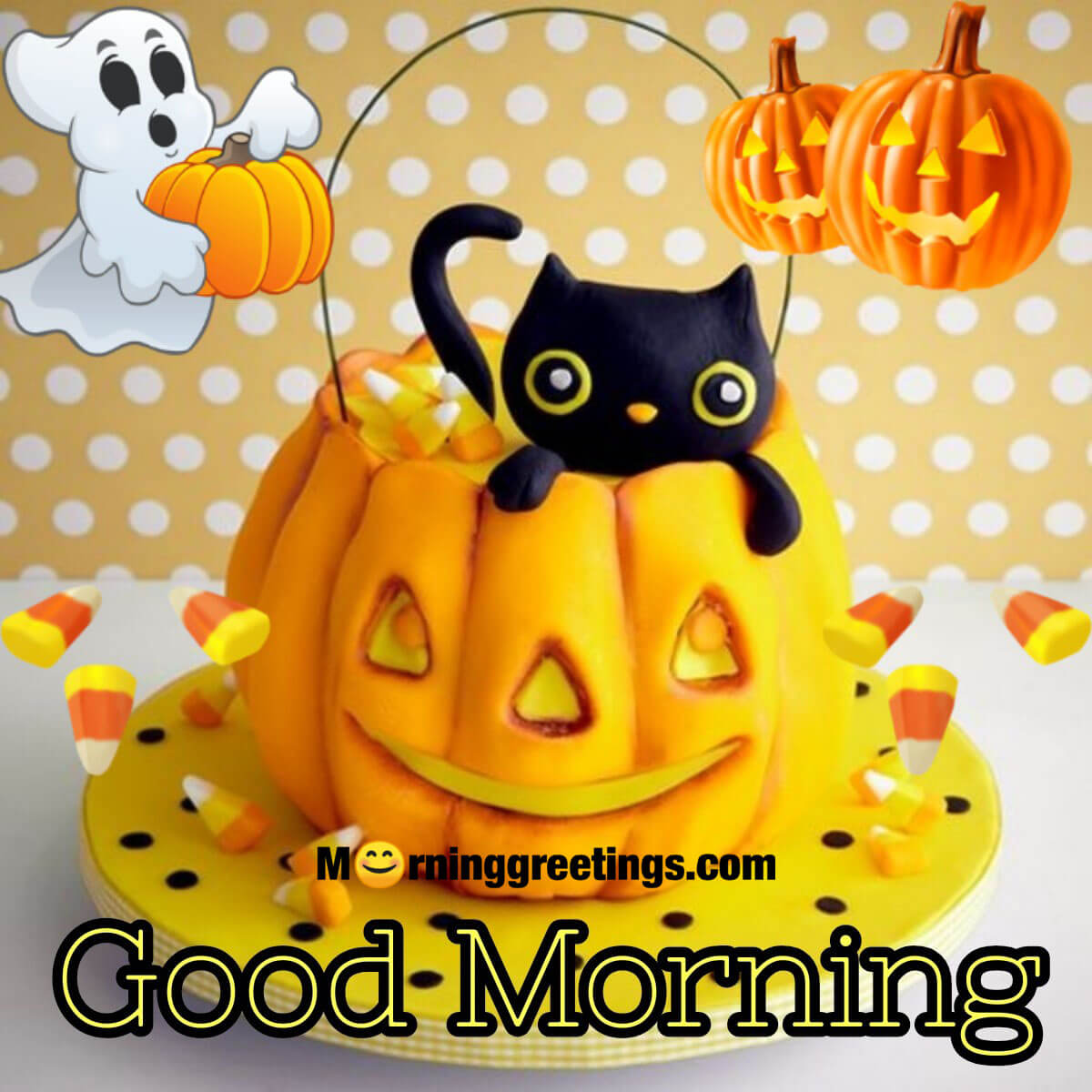 Good Morning Happy Halloween Card