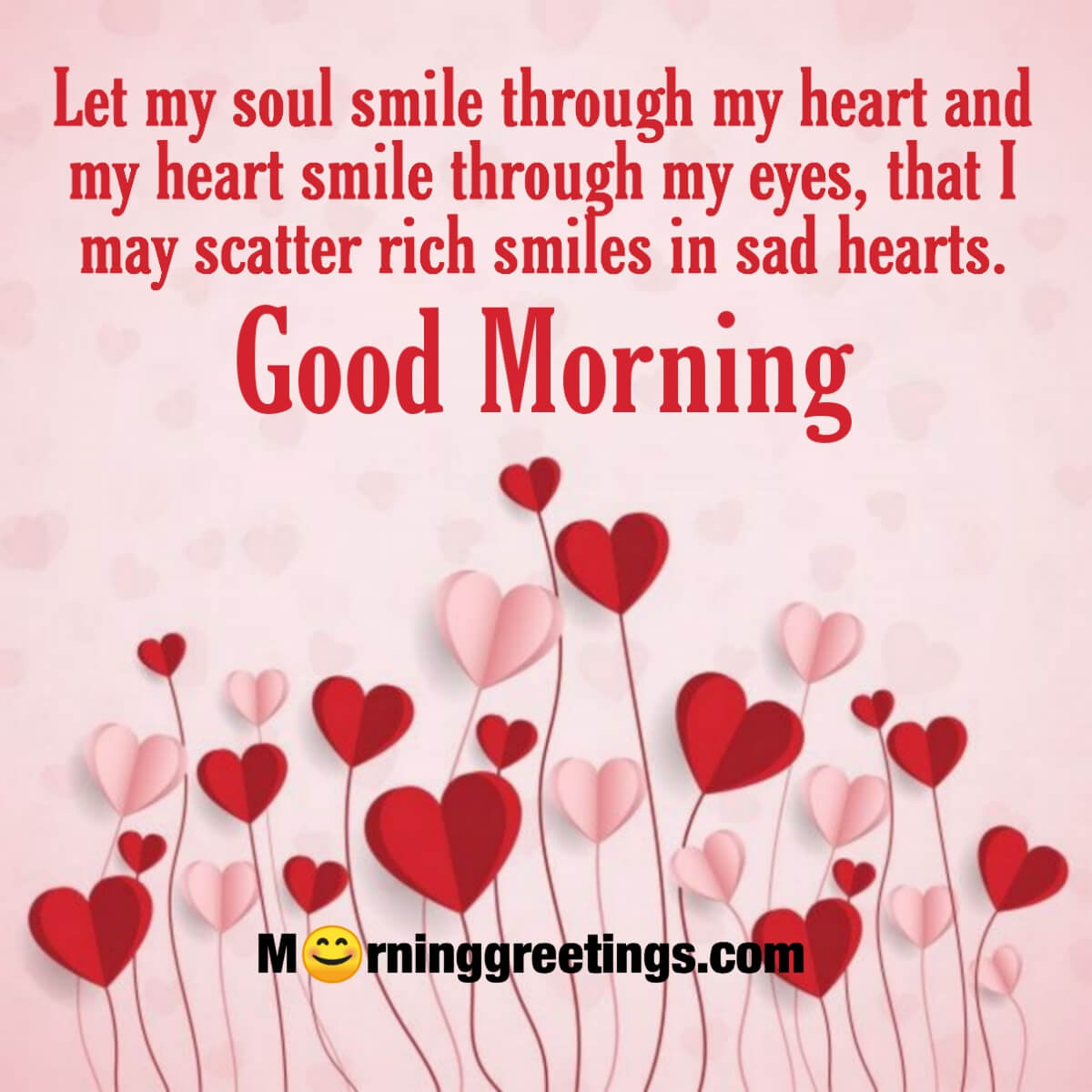Good Morning Smile Heart Quote