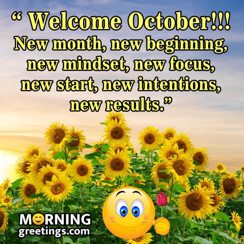 Welcome October Quote Image