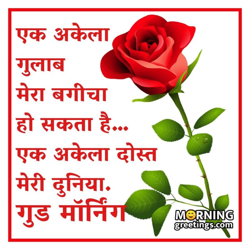 Good Morning Hindi Wishes for Friends (शुभ प्रभात दोस्ती सुविचार)