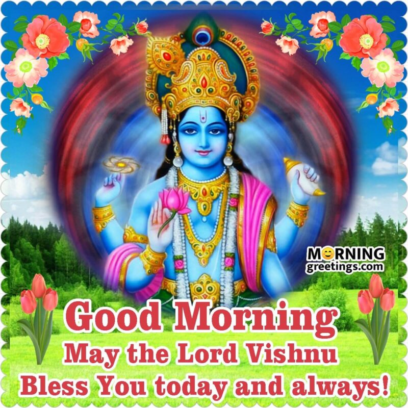 Good Morning Lord Vishnu Blessings