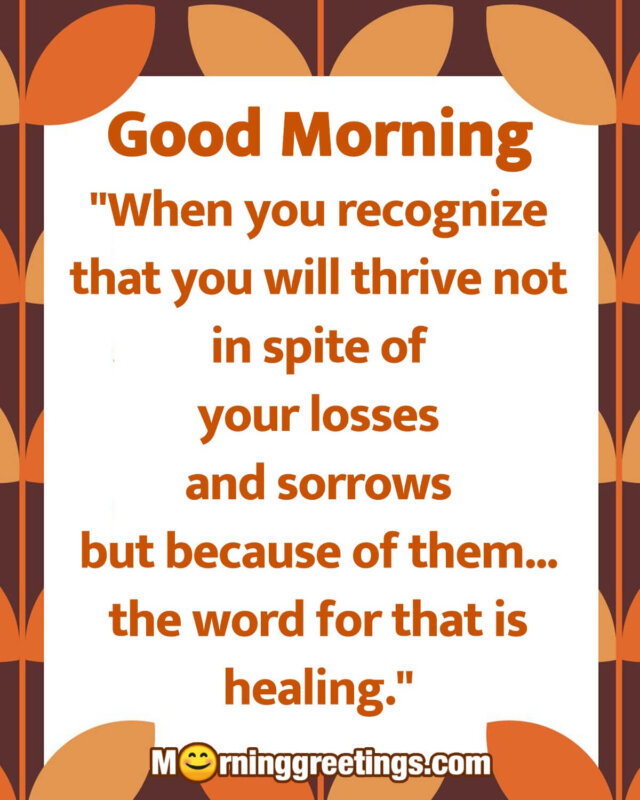 Good Morning Word For Healing