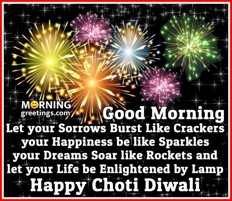 Happy Chhoti Diwali Good Morning
