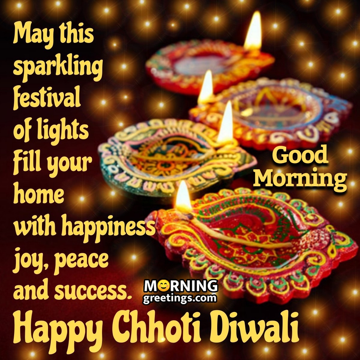 Happy Choti Diwali Good Morning Image