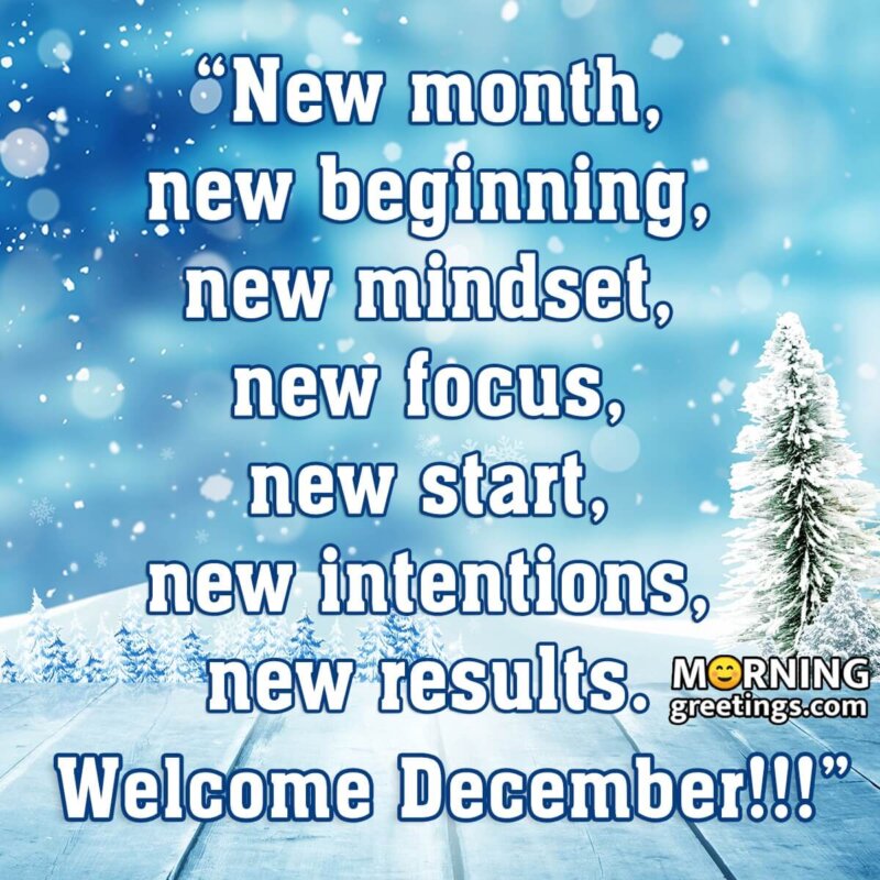Welcome December Quote