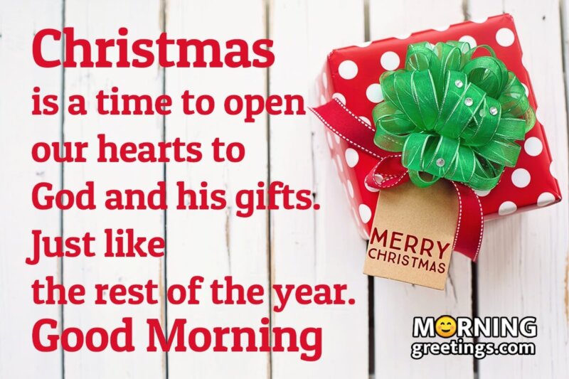 Good Morning Christmas Quote Image