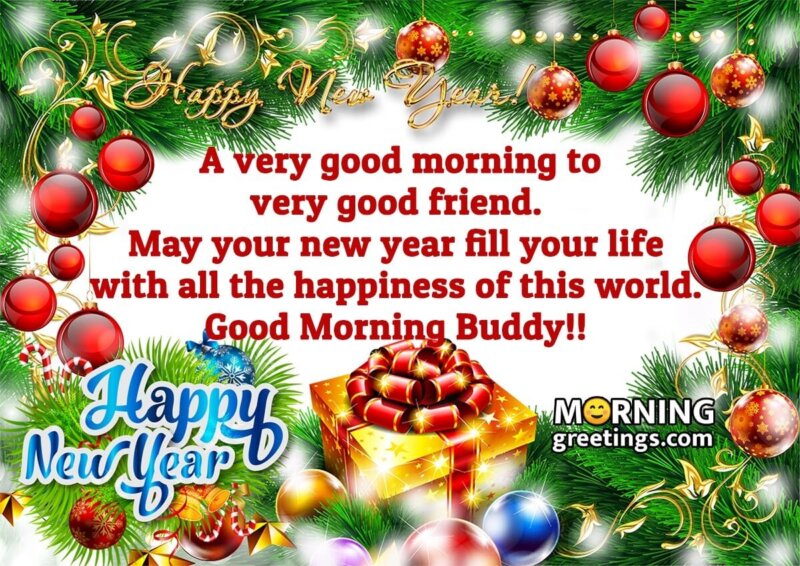 Good Morning Happy New Year Wishes