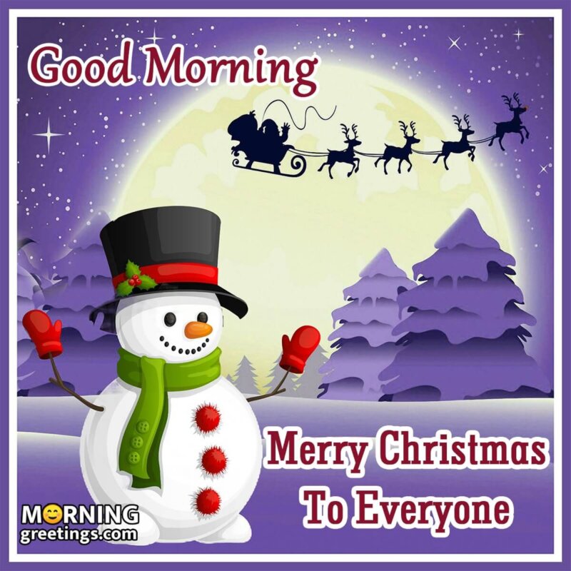 Good Morning Merry Christmas To Everyone