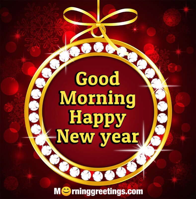 Good Morning New Year Dimond Ornament