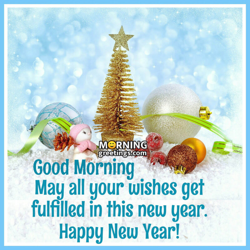 Good Morning New Year Wishes Image