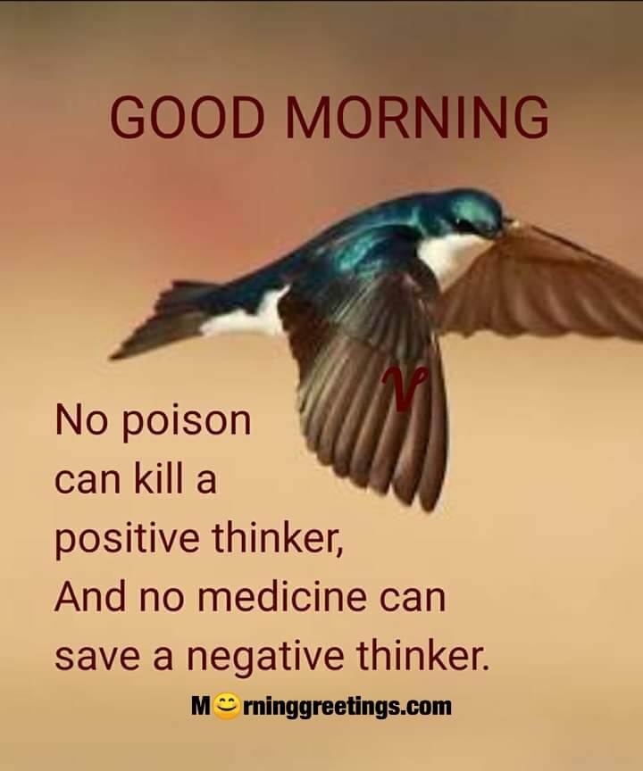 Good Morning Quote On Positive Thinker