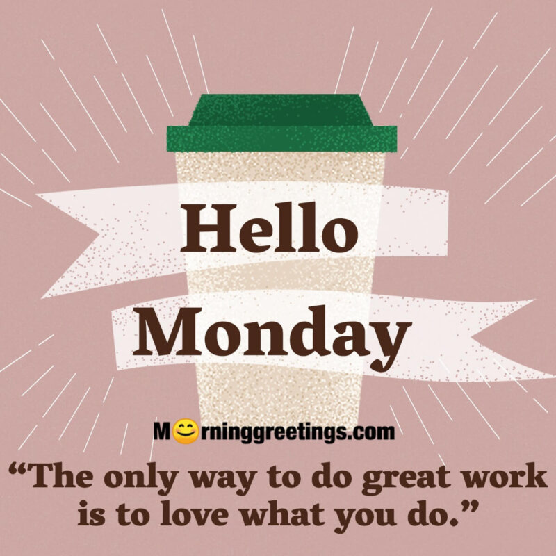 Hello Monday Morning Coffee Image