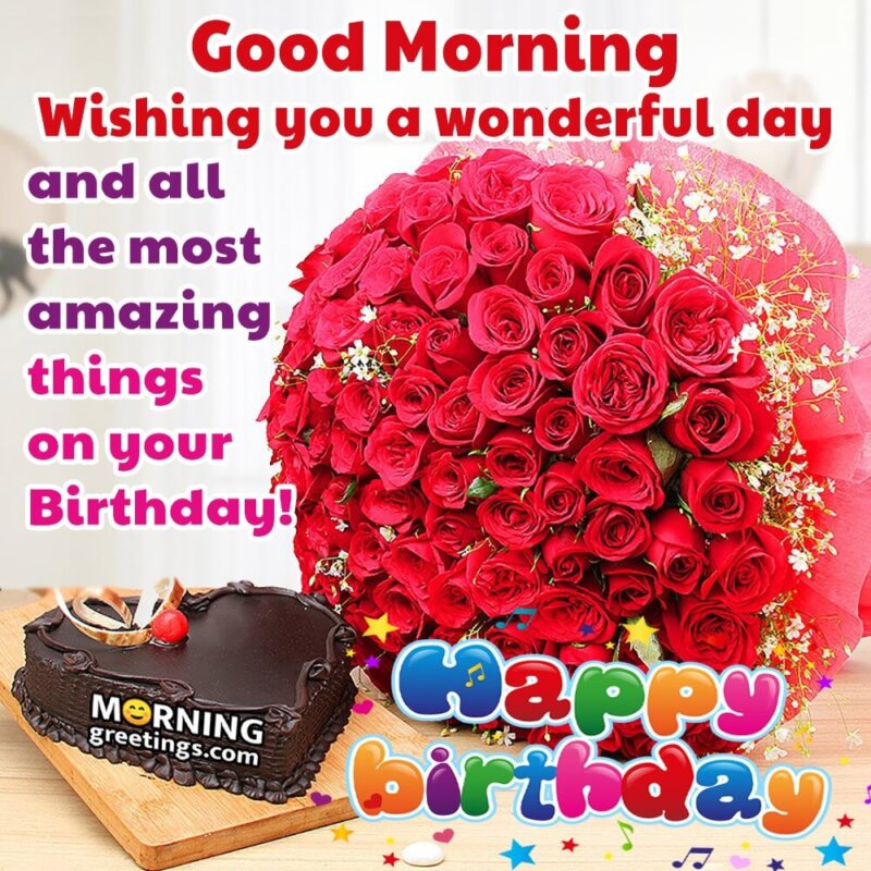 Good Morning Wishing You A Wonderful Happy Birthday