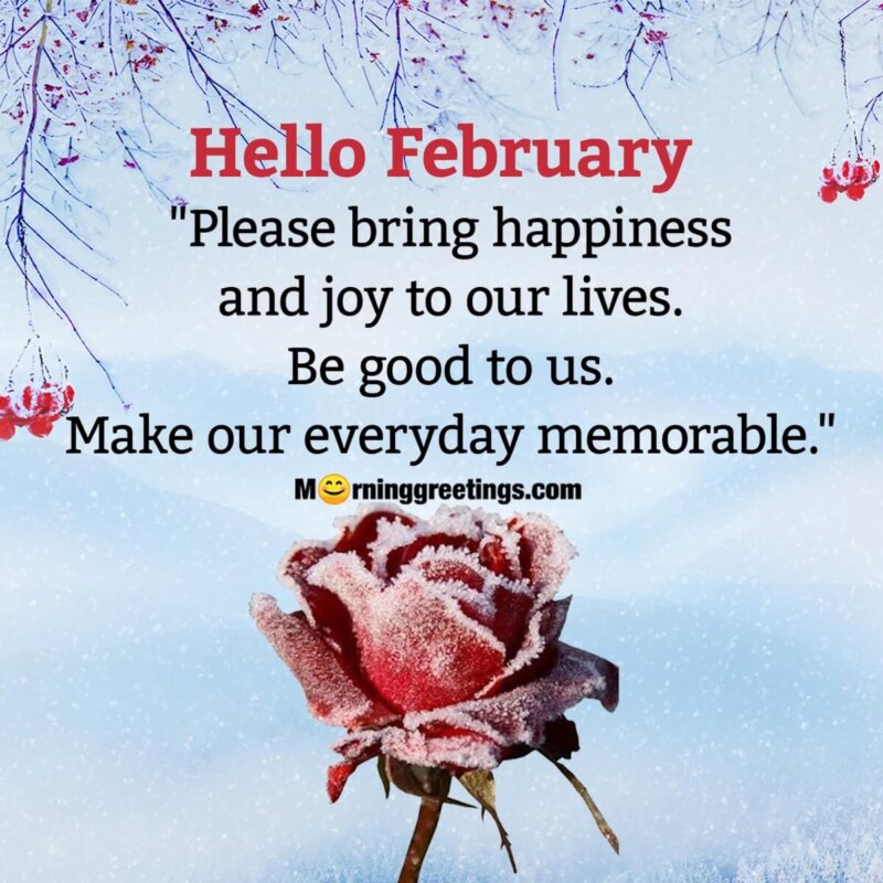 Hello February Wish Image