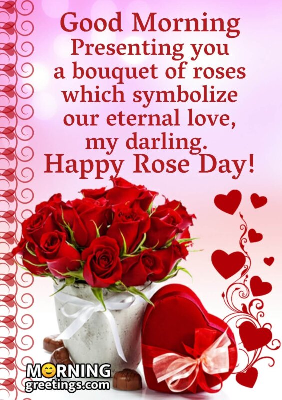 Good Morning Happy Rose Day Darling