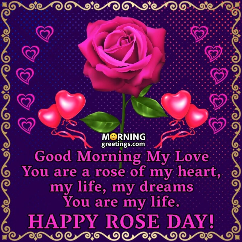 Good Morning Happy Rose Day My Love