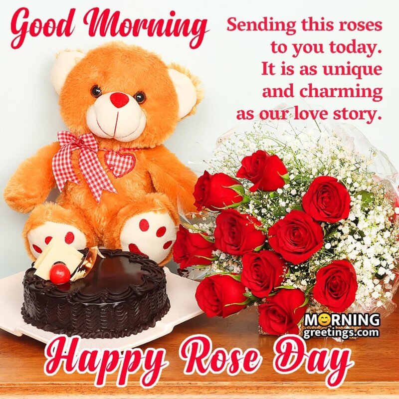 Good Morning Happy Rose Day Quote