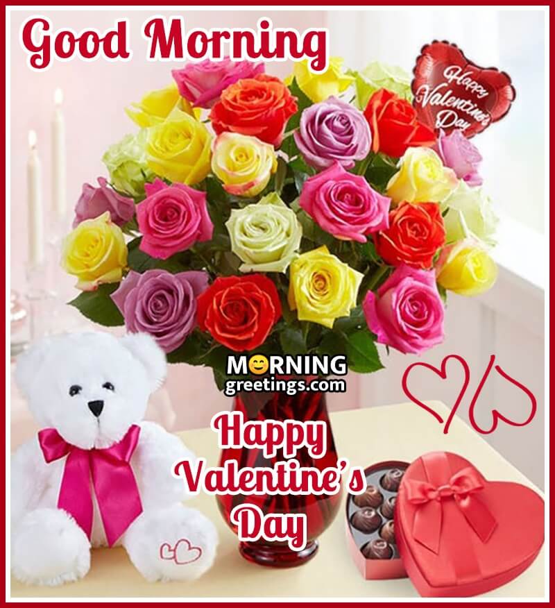 Good Morning Happy Valentine's Day Boquet