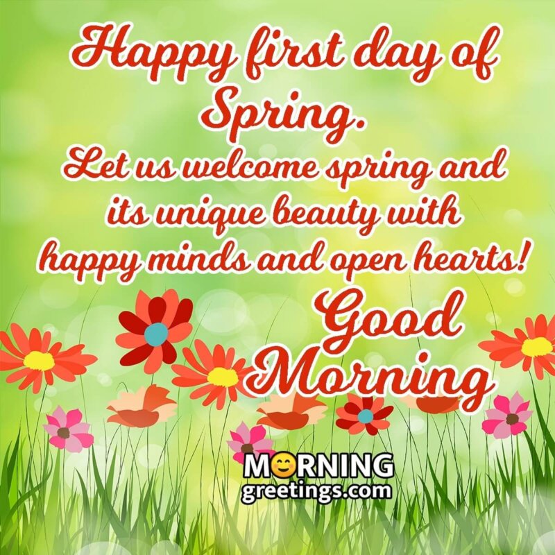 30 Good Morning Spring Wishes - Morning Greetings – Morning Quotes ...