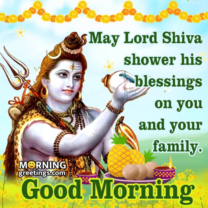 Good Morning Lord Shiva Blessing