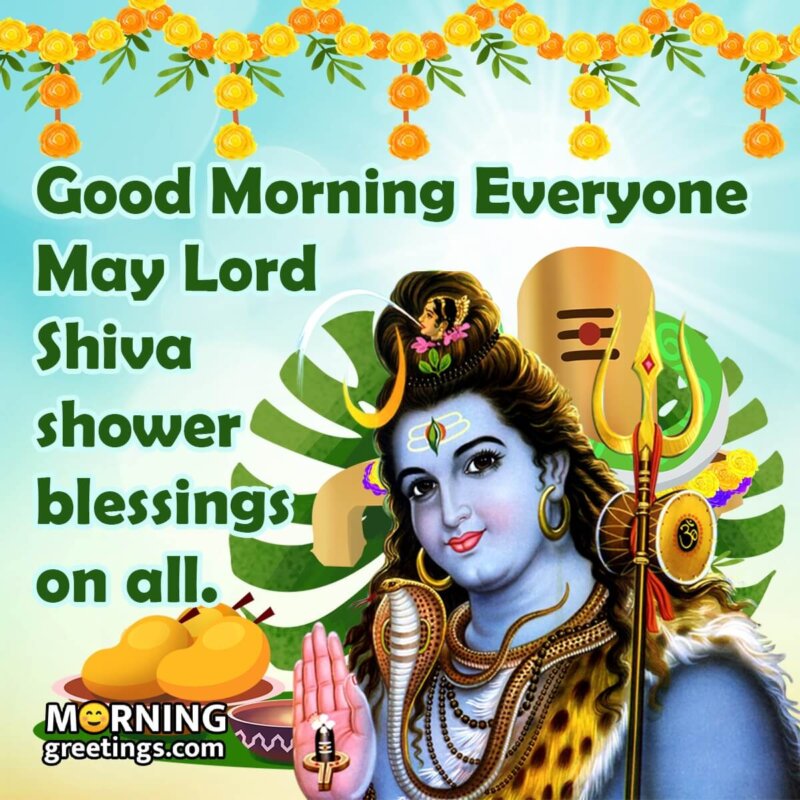 Good Morning Lord Shiva Blessings – Har Har Mahadev - Morning Greetings ...