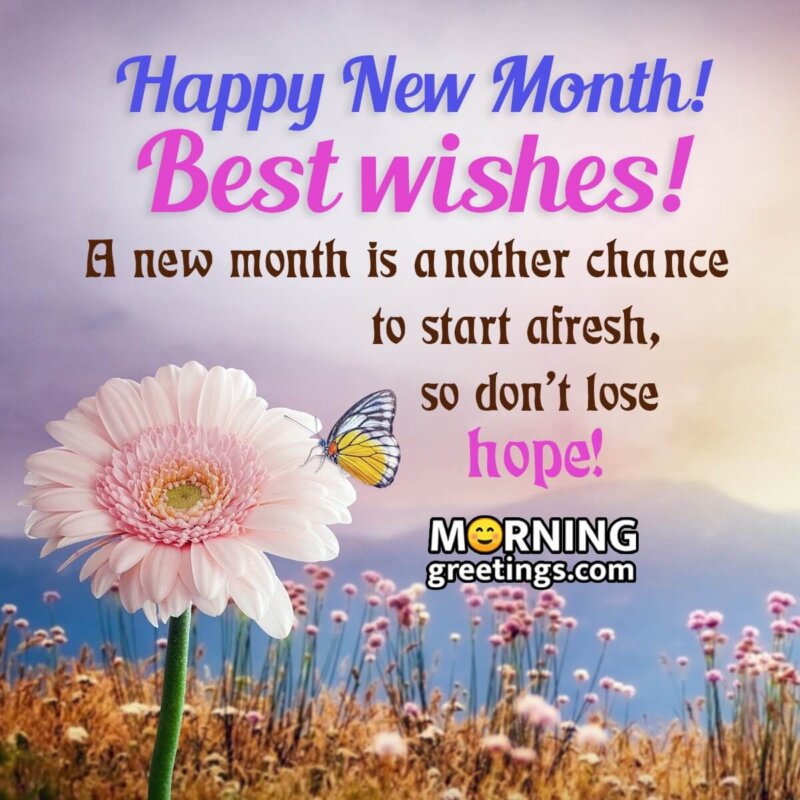 Happy New Month Best Wishes