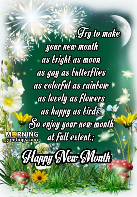 Happy New Month Poem