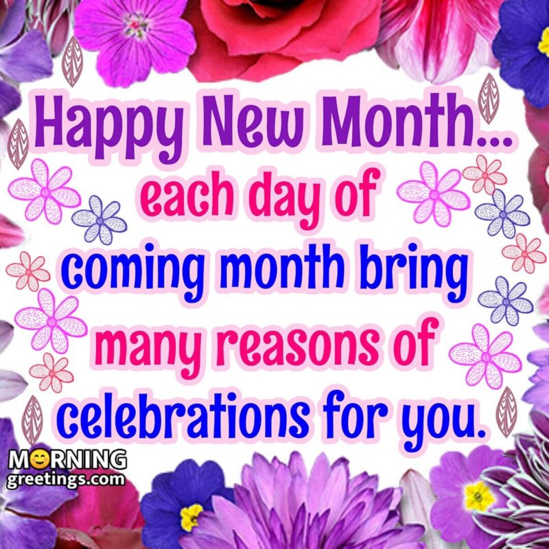 Happy New Month Wish Pic