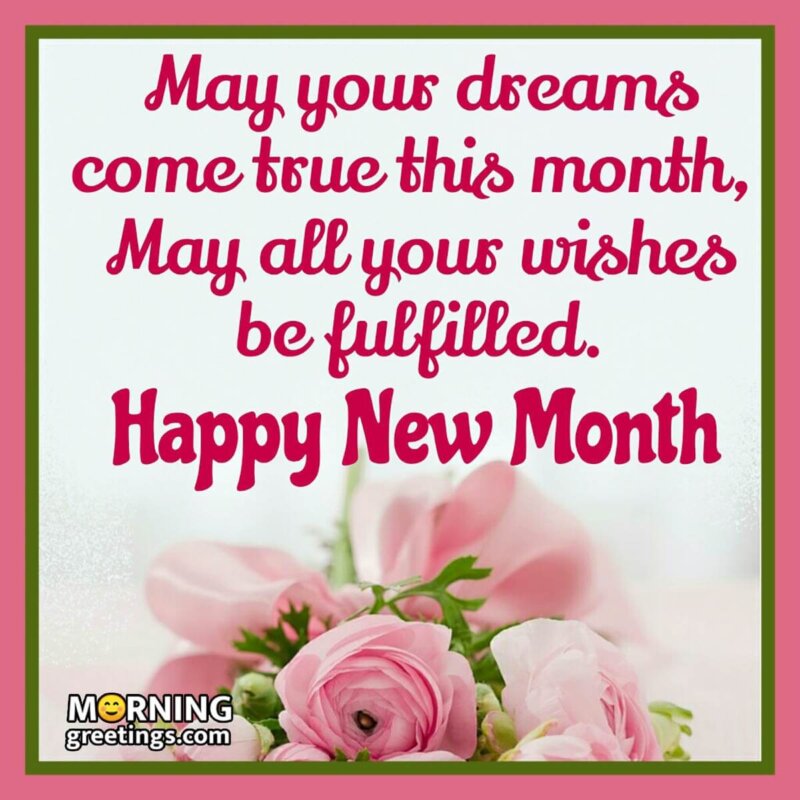 Happy New Month Wish
