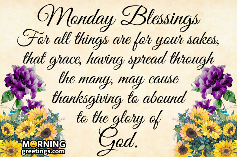 Blessings Of Monday