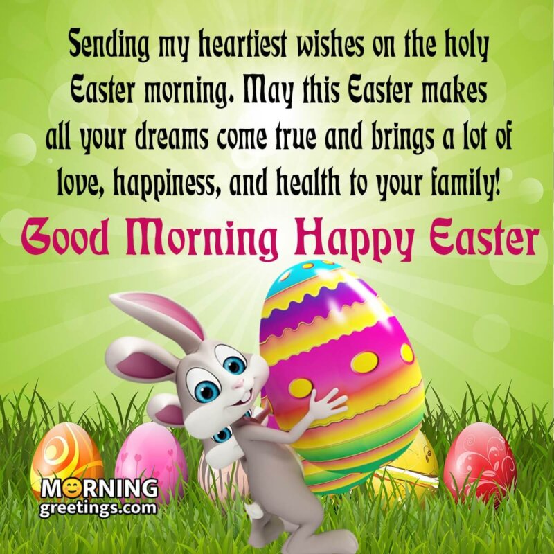 Easter Morning Wish For Family Friends