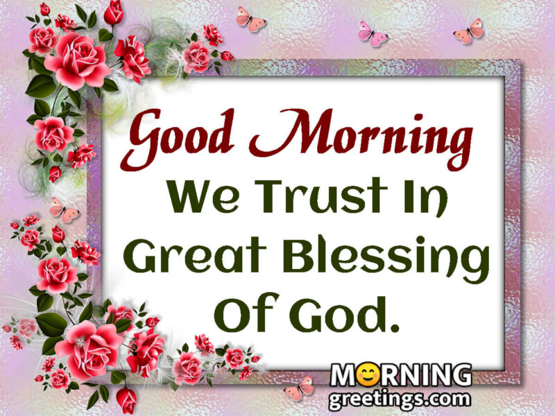 Good Morning Blessings Of God