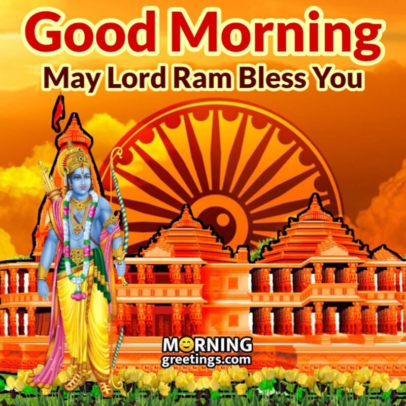 Good Morning Lord Ram Blessing