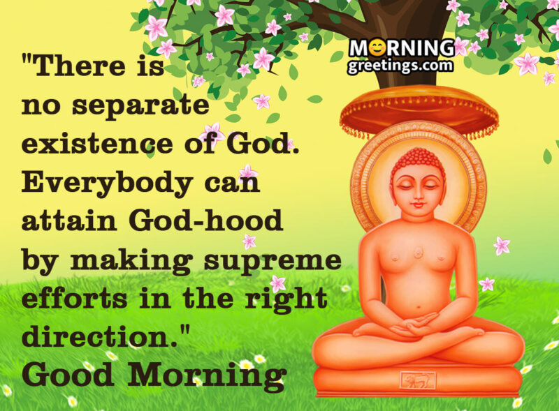 Good Morning Mahavir Quote Image