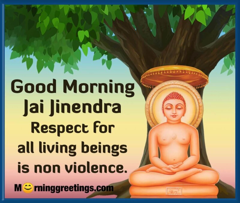 Good Morning Mahavir Quote Picture