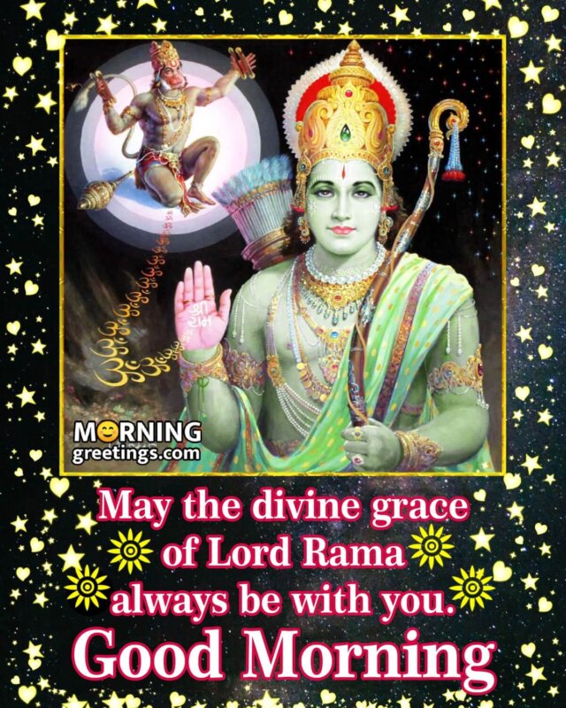 Good Morning Morning Lord Ram Blessing