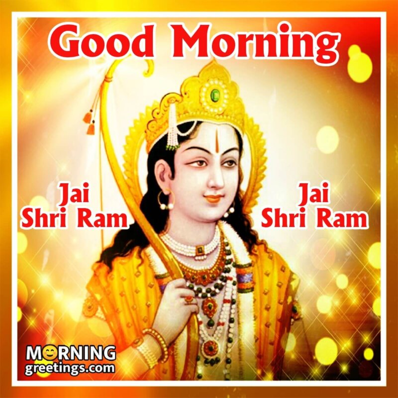 Good Morning Shree Ram Image Photo